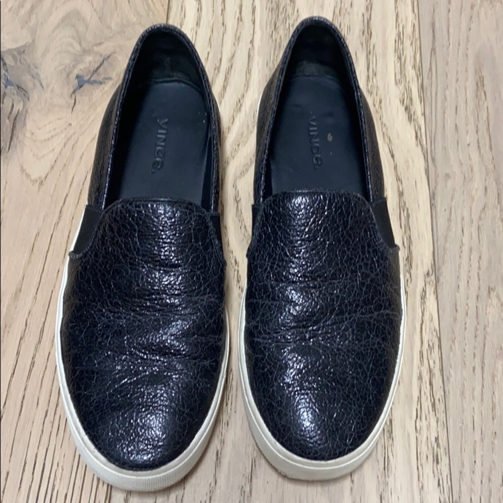 Vince Black slip on shoes!